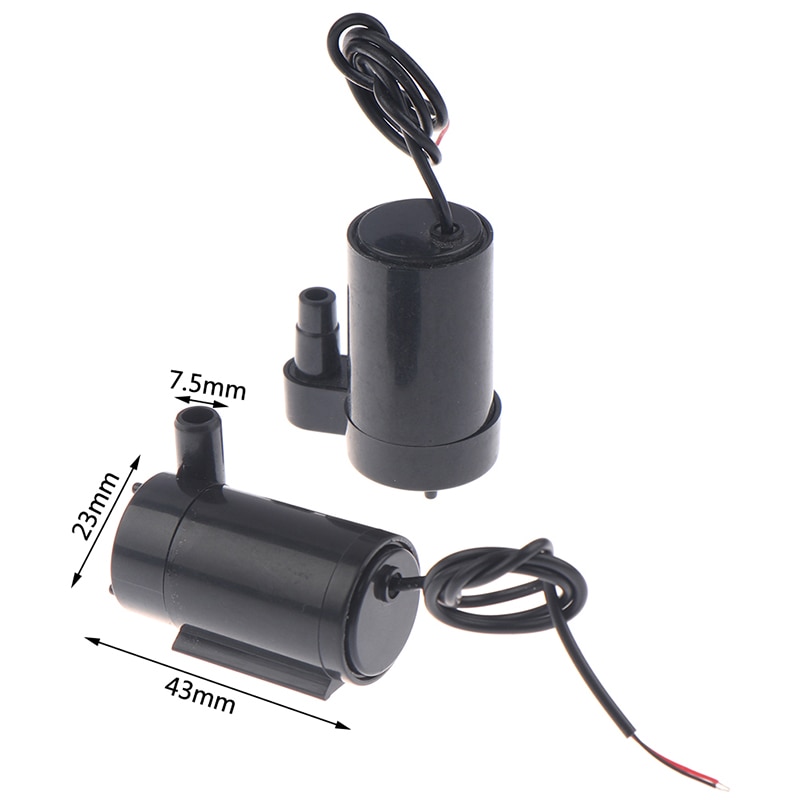 DC 5-12V niski poziom hałasu bezszczotkowa pompka robić silnika 3L/min mikro zatapialne pompa wodna ok. 43*23mm