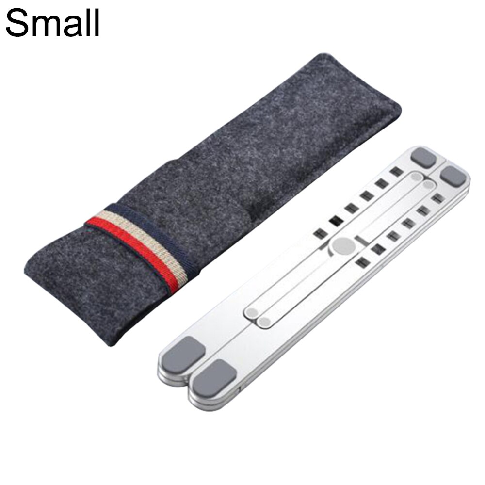 Folding Laptop Stand Support for MacBook Air Pro Stand Cooling Adjustable Desk Stand Tablet Holder for Lenovo Asus Dell: Silver
