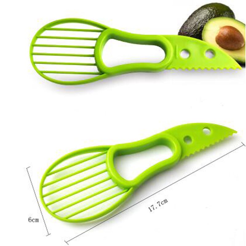 2 in plastic 1 snijder schiller splijt fruitpitten schep keukengereedschap multifunctionele fruitschiller