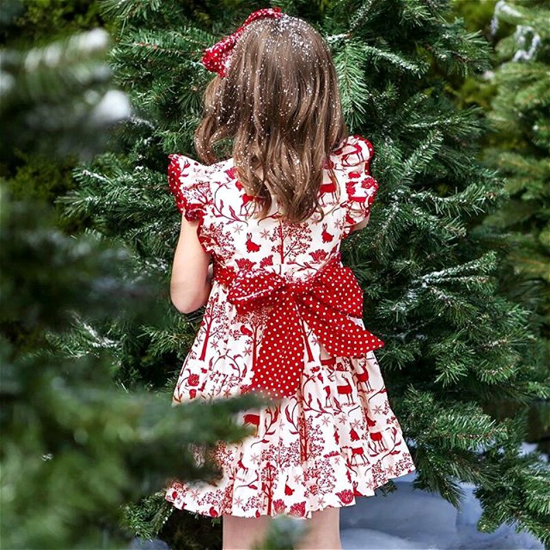 Kleidungen mit Weihnachten Thema fur Madchen weihnachten Baby Kleidung 06Y Kinder Baby Mädchen – Vicedeal