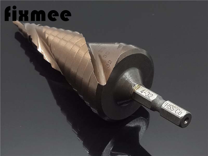 HSS M35 5% kobaltowe wiertło stopniowe HSSCO stal szybkotnąca stożek uchwyt sześciokątny metalowe wiertła zestaw narzędzi otwór nóż robić stali nierdzewnej