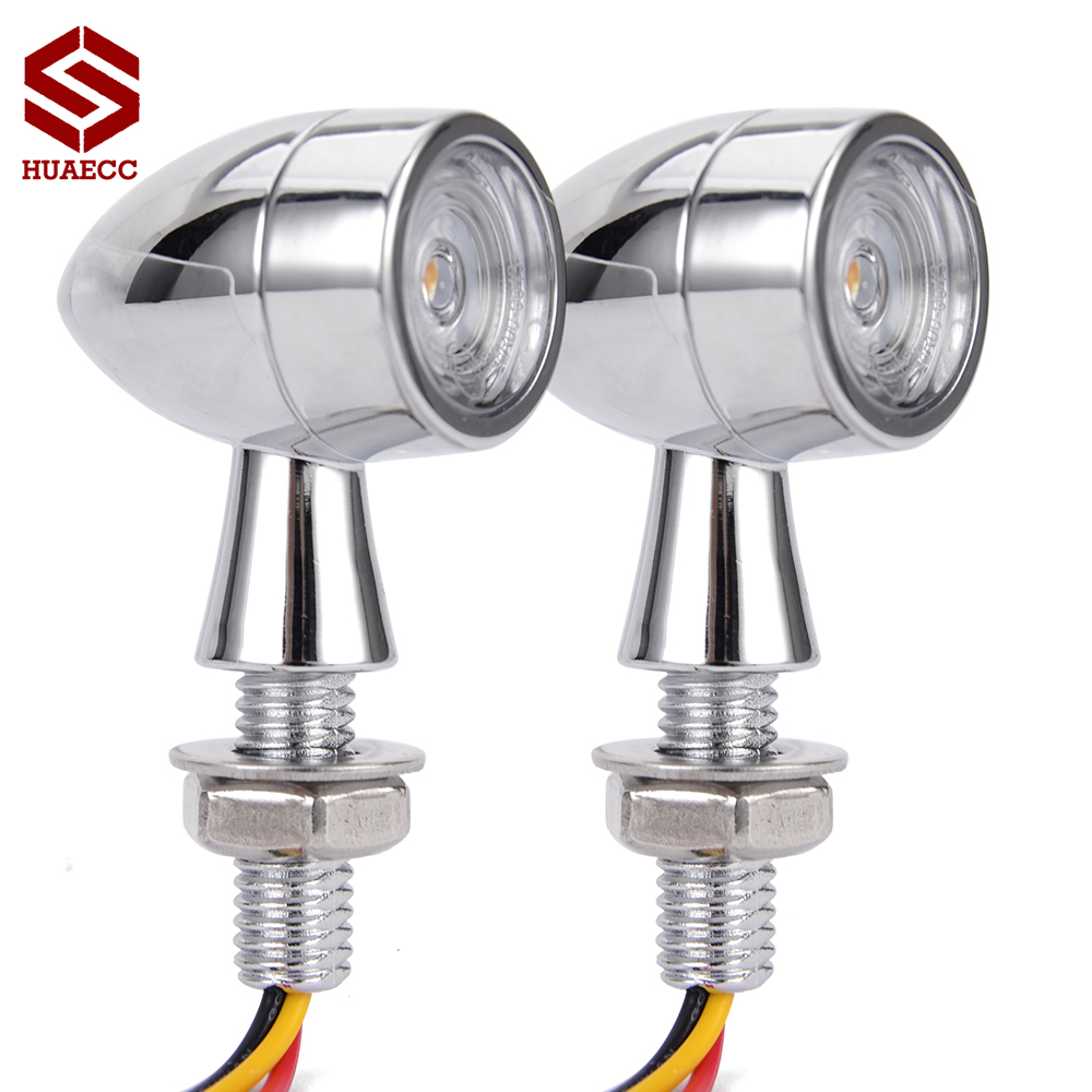 Luces traseras de señal de giro para motocicleta, luz LED de freno, luz trasera, indicador intermitente para ATV UTV Dirt Pit Bike, accesorios