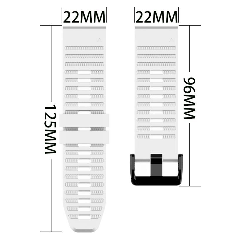 Weiche Silikon Ersatz Armband Strap Für Garmin Fenix 5/6 Bands Zubehör Sport Atmungsaktive Air Loch Wasser-Beweis Straps