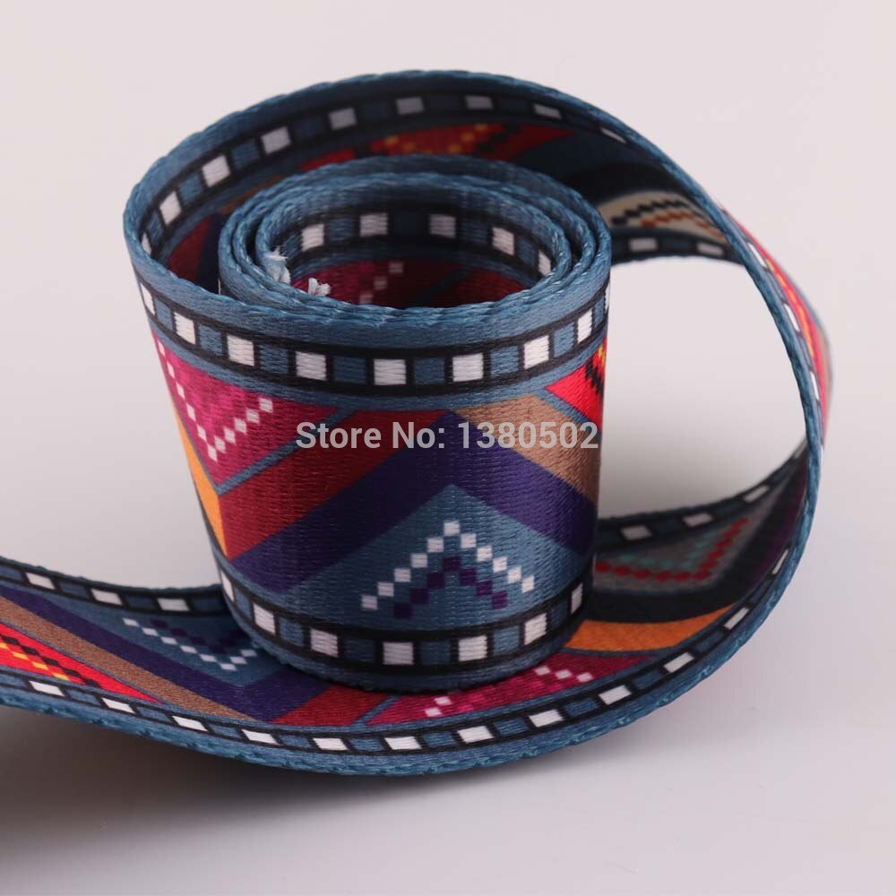 2 Yards 2 "50mm Kleurrijke Webbing Stof riem Canvas Spanbanden voor Bag garment band Huisdier Kraag