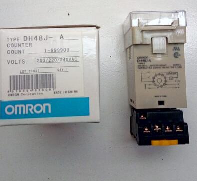 OMRON DH48J-A AC220V 3A Electrical Digital Counter Preset 11 Feet Relay With Power Failure Memory Function