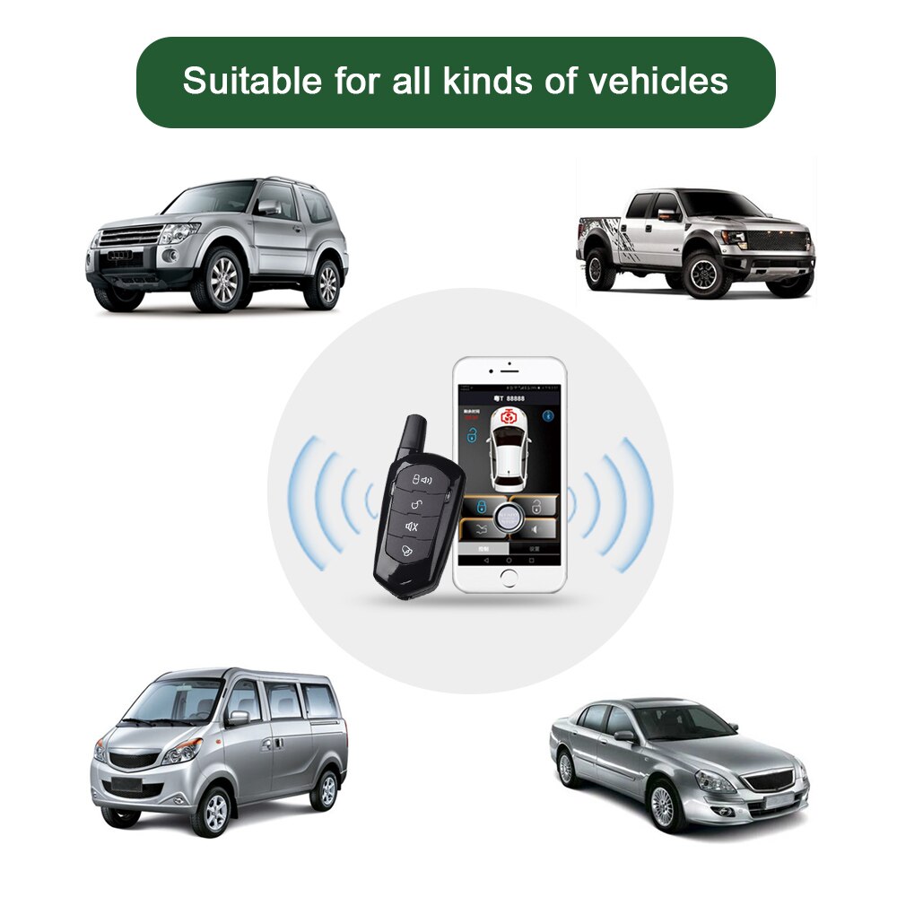 GIORDON Universal- Auto Alarm Systeme Auto Fernbedienung Zentrale Bausatz Türschloss Keyless Mit Fernbedienung Automobil signalgeber