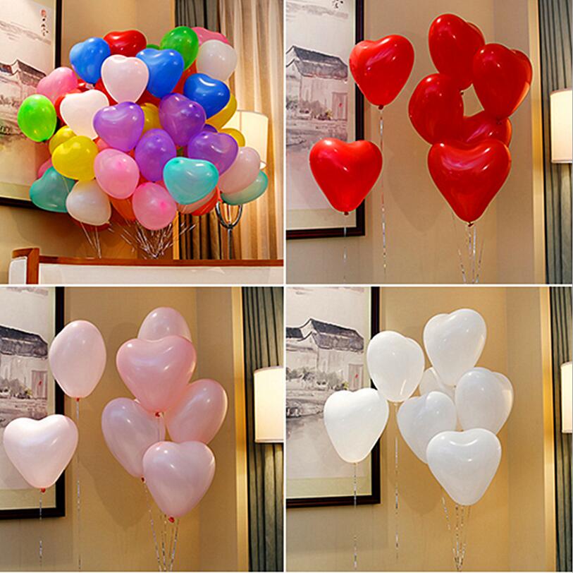 10Pc Red Pink Balloons 10Inch Love Heart Latex Balloons Wedding Marriage Birthday Party Decor Inflatable Helium Globos Proposall