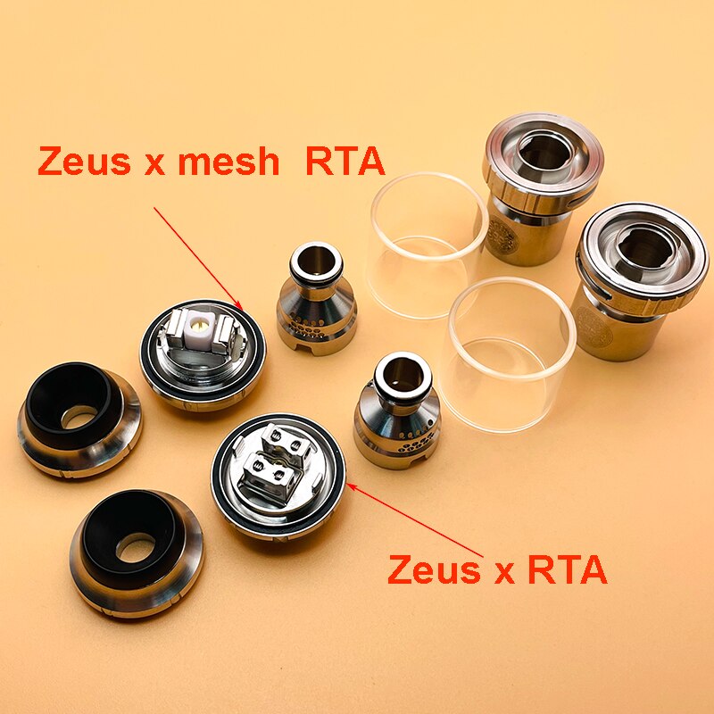 DSXvape zeus x rta zeus x mesh rta atomizer 3.5ml/4.5ml 25mm Ni80 dual coil with mesh deck rebuildable tank vape vaporizer