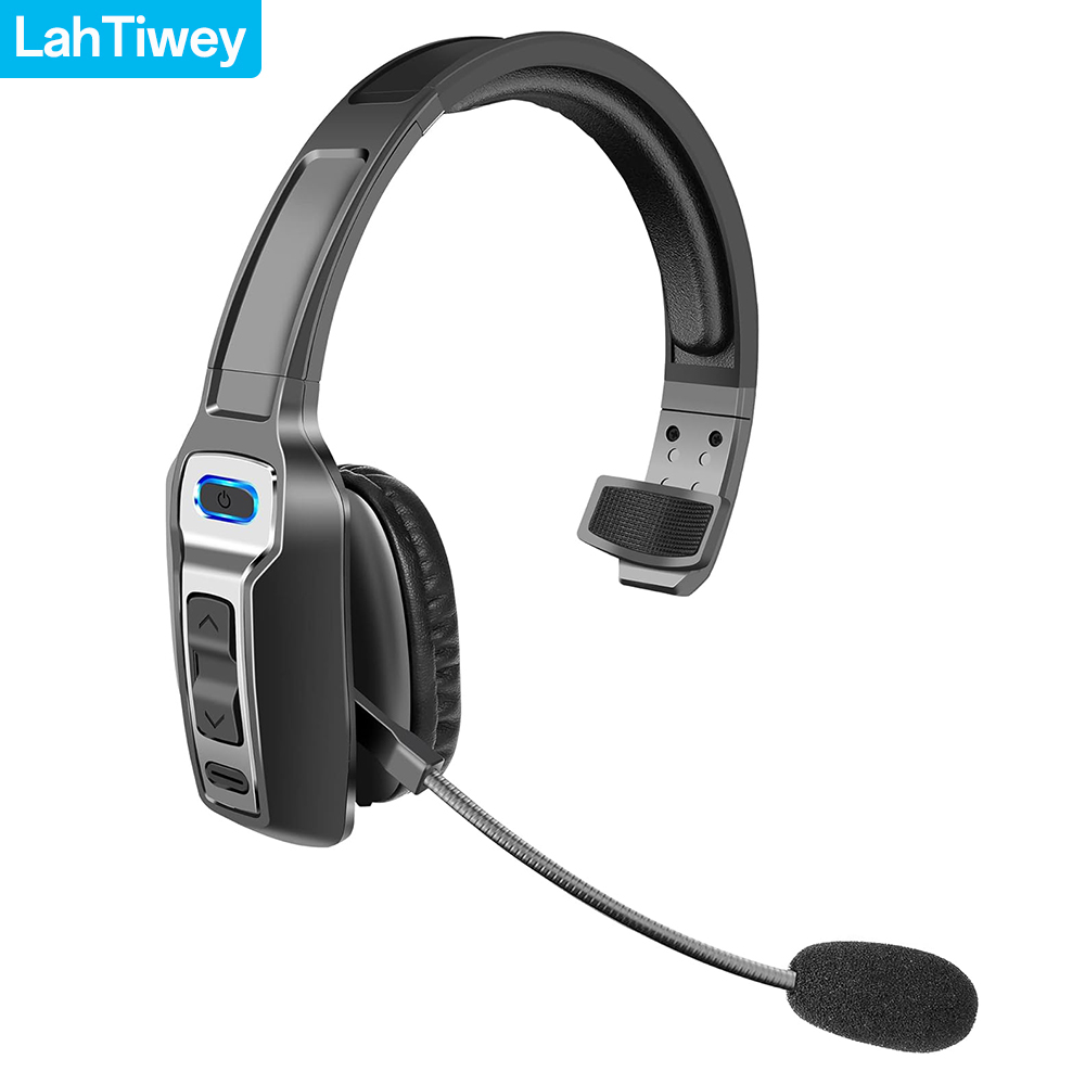 Trucker-Bluetooth-Headset mit Dual-Mikrofon-Geräuschunterdrückung, CVC8.0, Stummschalttaste, 60-Stunden-Akku, kabelloser Headset, On-Ear-Kopfhörer: Default Title