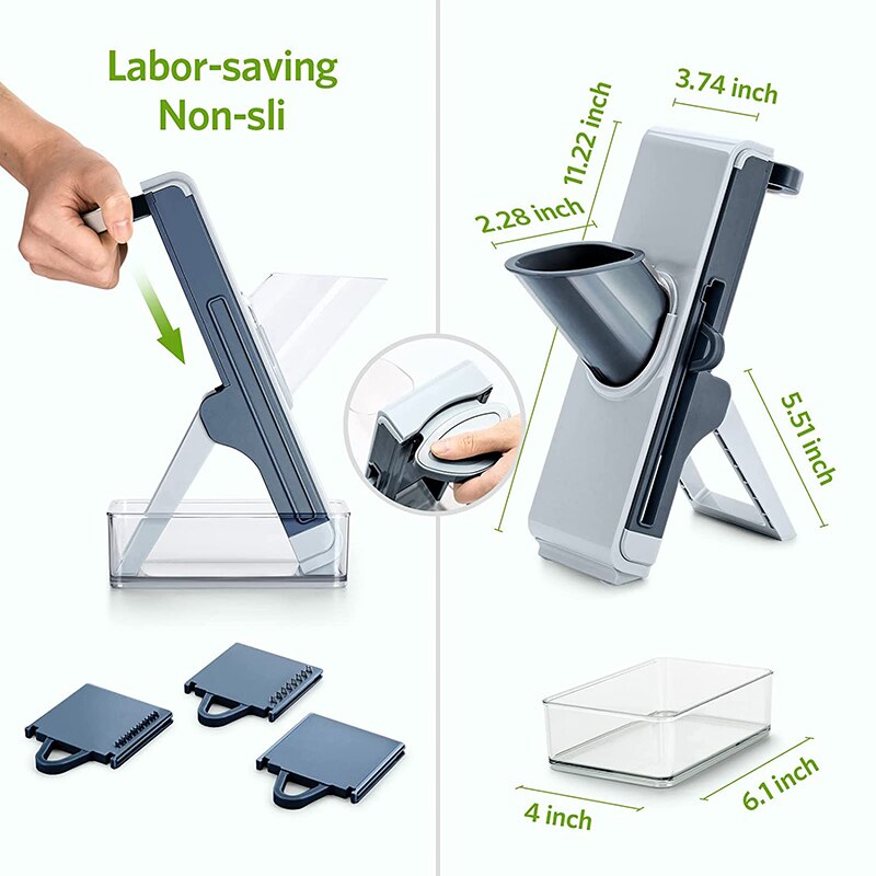 Multifunction Vegetable Cutter Adjustable Thickness Mandoline Slicer Safe Meat Food Veget Fruit Slice Cutter Kitchen Accessories