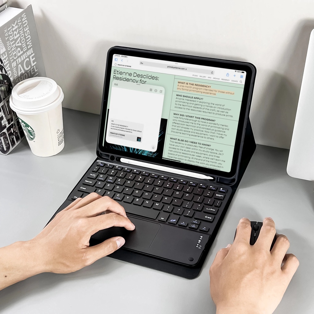 Para el IPad Air 13 2025 M3 M2 para IPad Air 13 pulgadas M2 Pro 12,9 13 funda para teclado de cuero PU con Bluetooth inalámbrico con portalápices