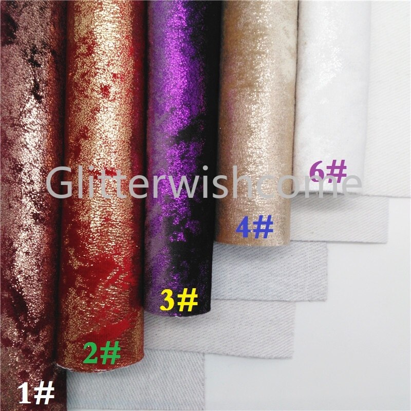 Glitterwcomecome 21 x 29cm a4 metal fløjlsstof, stofark til buer , gm479b