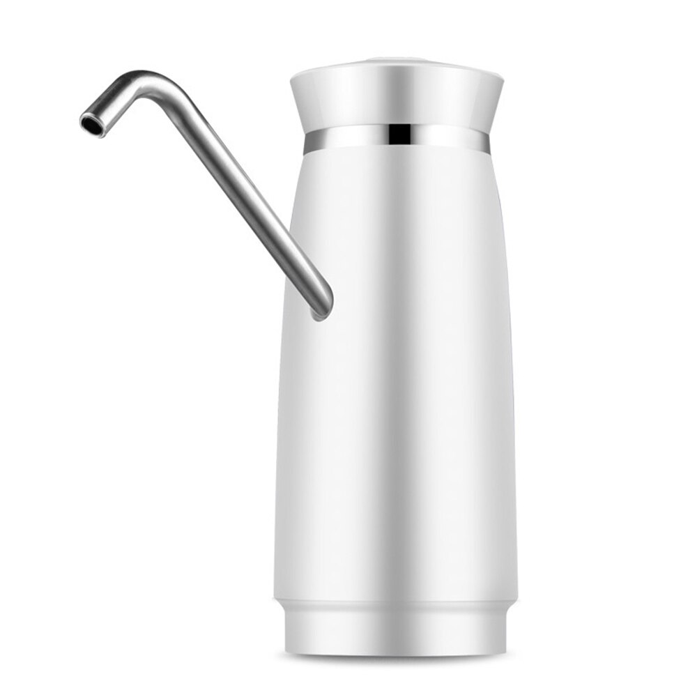Draagbare Elektrische Waterpomp Dispenser Gallon Drinking Fles Automatische Schakelaar Pomp USB Oplaadbare Waterpomp Machine: WHITE
