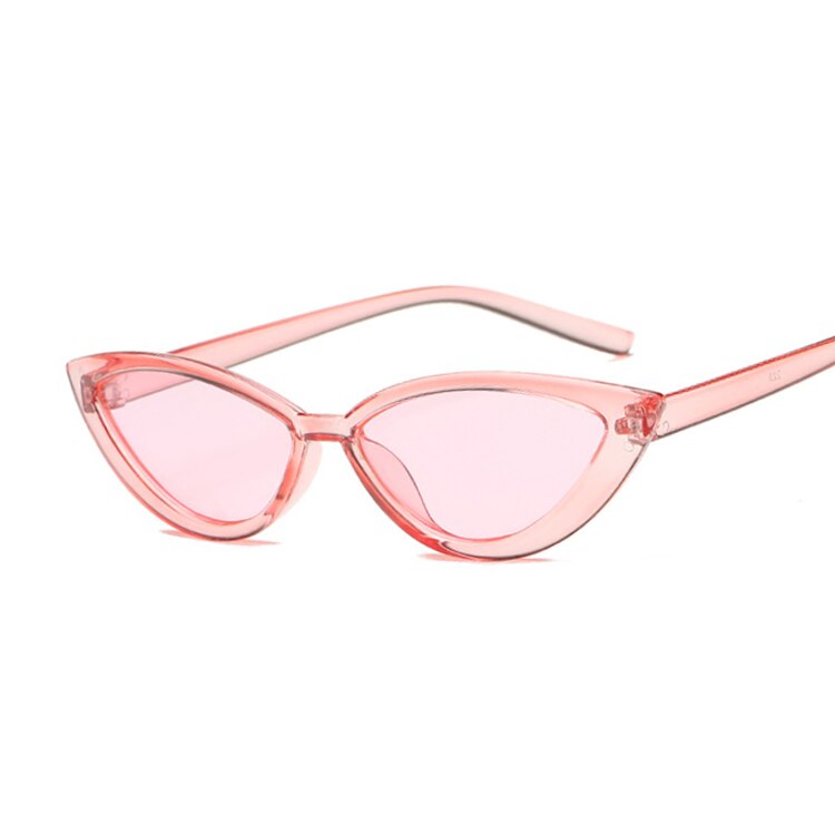 Candy farver solbriller til kvinder cat eye solbriller mærke kvindelige briller cool  uv400 gafas de sol: Lyserød