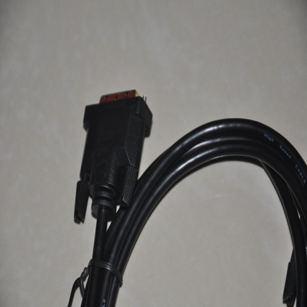 24 + 1 DVI a DVI enchufe chapado en oro Cable macho-Macho DVI-D Adaptador interfaz Visual Digital con ferrita núcleos para XBOX HDTV Monitor