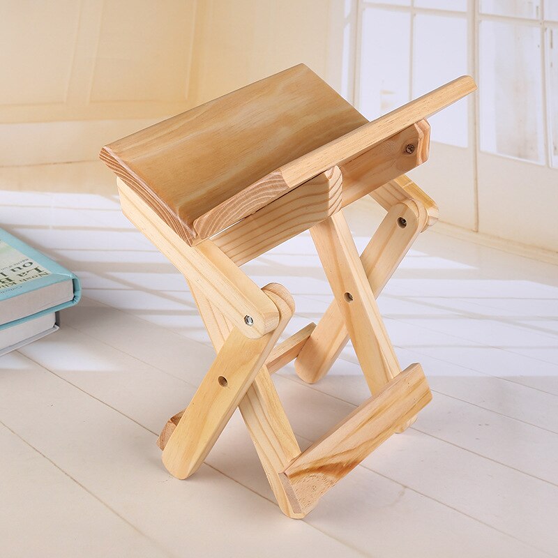 Natural Bamboo Folding Chair Collapsible Bamboo Stool Portable Fold Away Beach Chair Wooden Stool Seat Home Furniture WY429