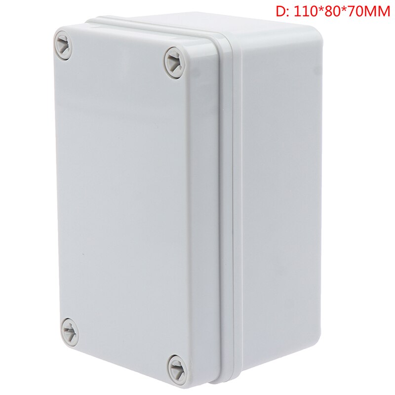 Waterproof Plastic Enclosure Box Electronic Ip67 Project Instrument Case Electrical Project Box ABS Outdoor Junction Box Housing: D