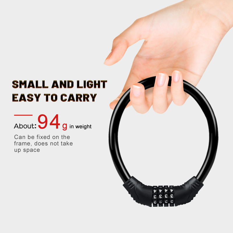 X-TIGER candado para bicicleta de montaña con contraseña de 4 dígitos candado para bicicleta candado de seguridad portátil para motocicleta Scooter Eléctrico Universal