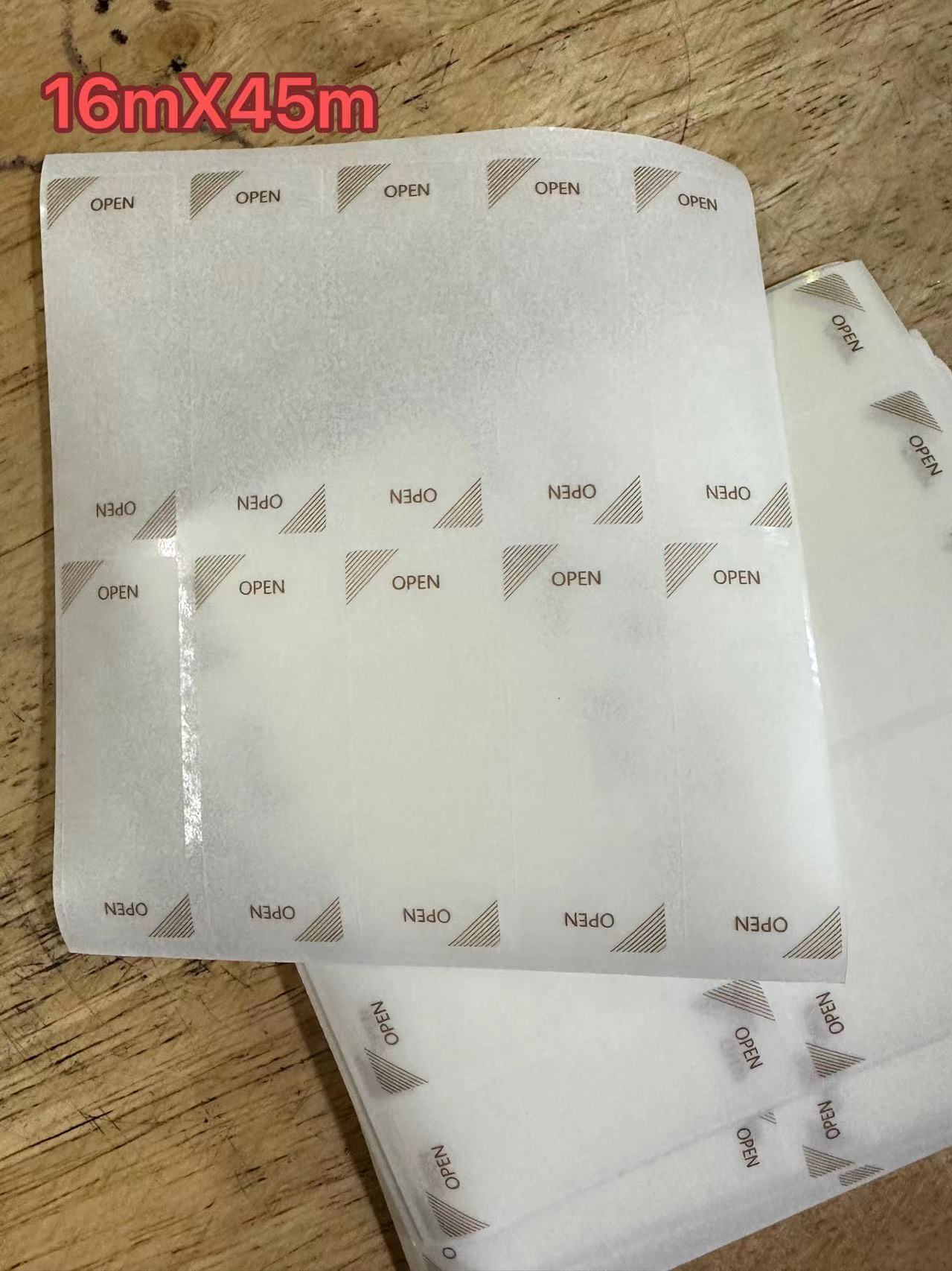 100pcs/16mmX45mm Seal Label Sticker For Phone Package box sealing strip Free Ship