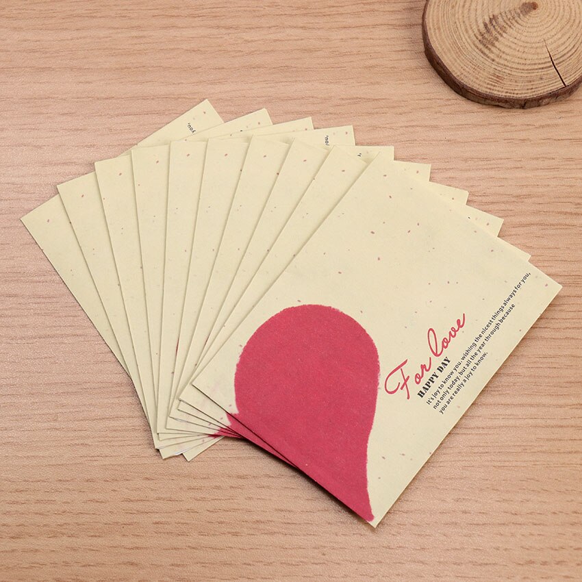 10PCS Western-Style Small Envelope Paper Envelope Cute Mini Love Heart Envelope Vintage European Style Card Scrapbooking: 4