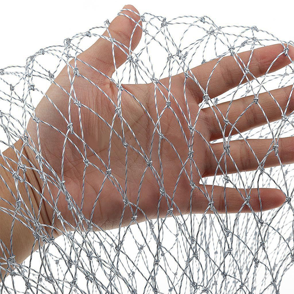 Nylon fiskeri bærbart fiskeri lokker bur sammenklappeligt rhombus mesh hul 3 størrelser dybde foldning dip fisk net  #15
