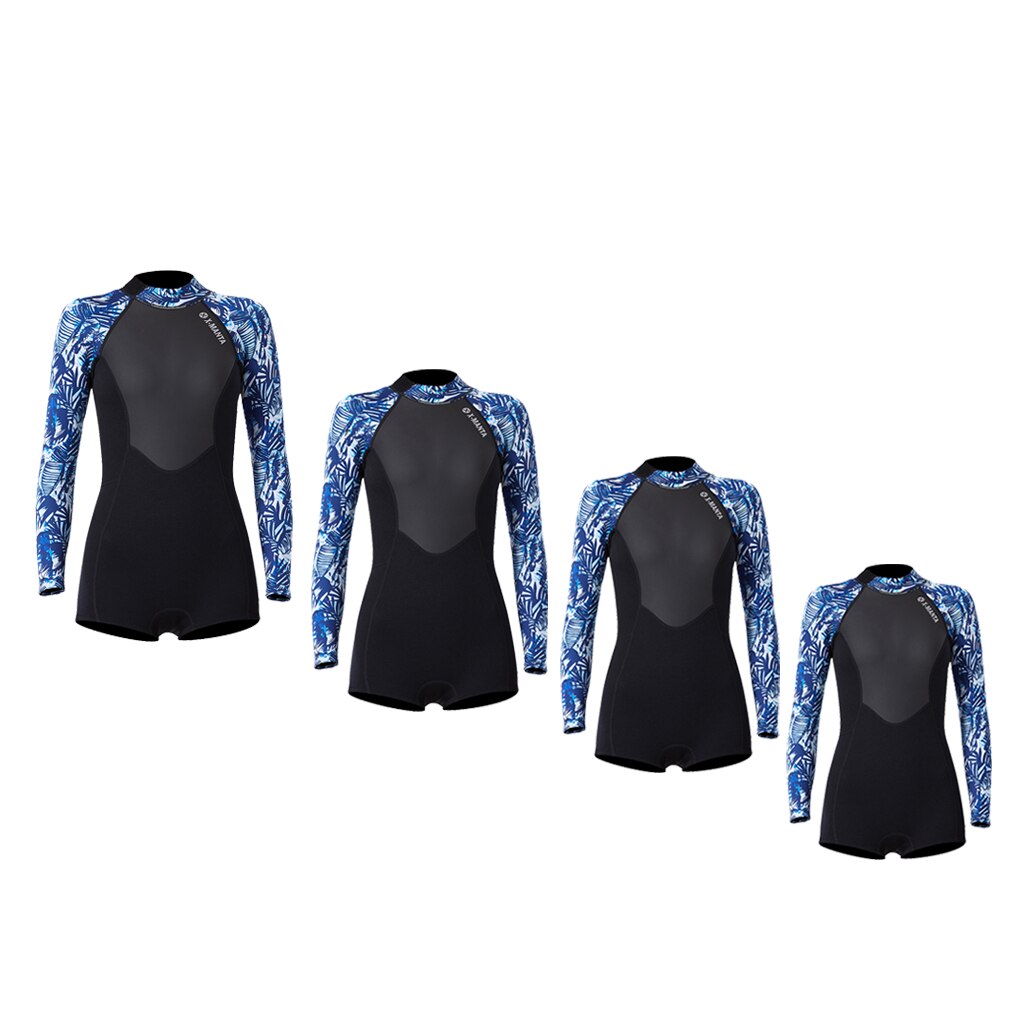 Phenovo Women's Neoprene Wetsuit - Long Sleeve Shorty for Water Sports - True to Size Fit