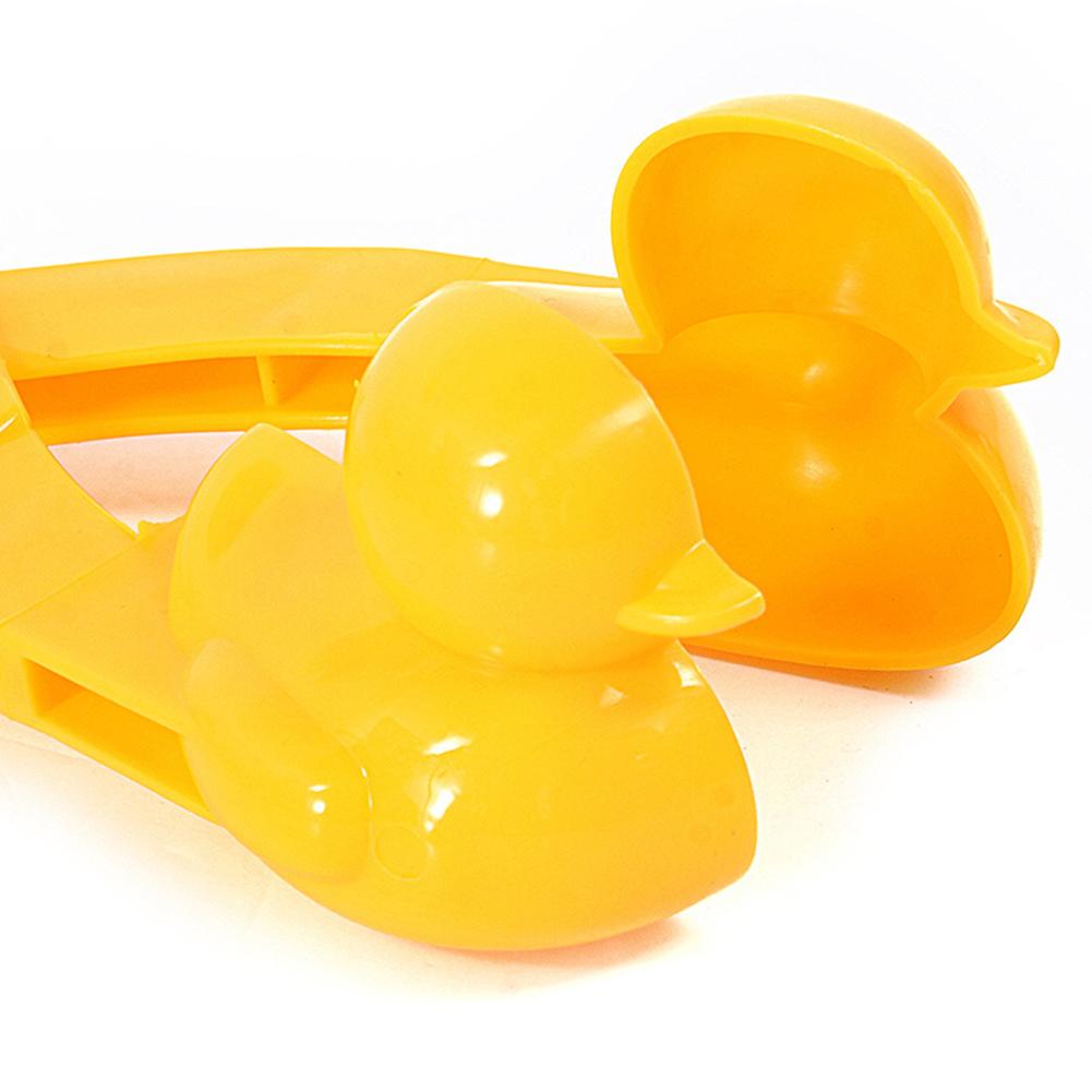 6 plastique canard forme boule de neige fabricant Clip enfants sable neige boule moule jouet aléatoire pour boule de neige lutte en plein air Fun Sports jouets hiver