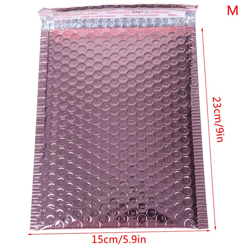 10Pcs Rose Gold Foam Envelope Bags Self Seal Mailers Padded Envelopes With Bubble Mailing Bag: 10pcs 15x23cm