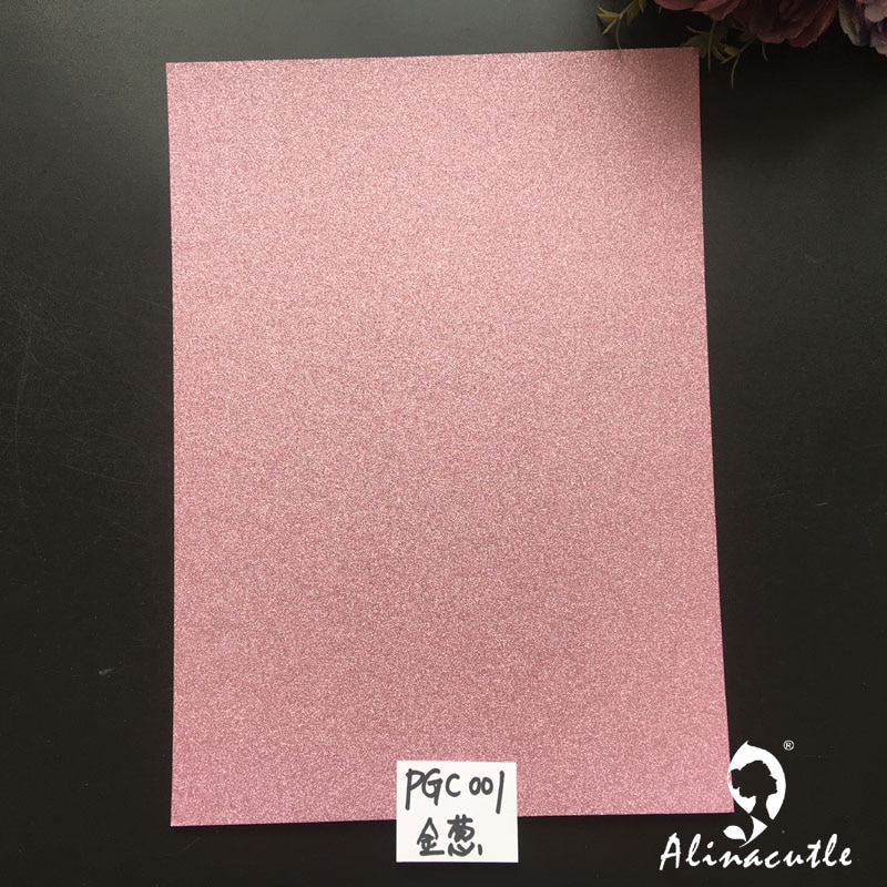 12pc 6 farger  x 2 ark kartong papir kartong fargenyanser glitter  a4 250 gsm papir gjør-det-selv scrapbooking papirpakke håndverkskort