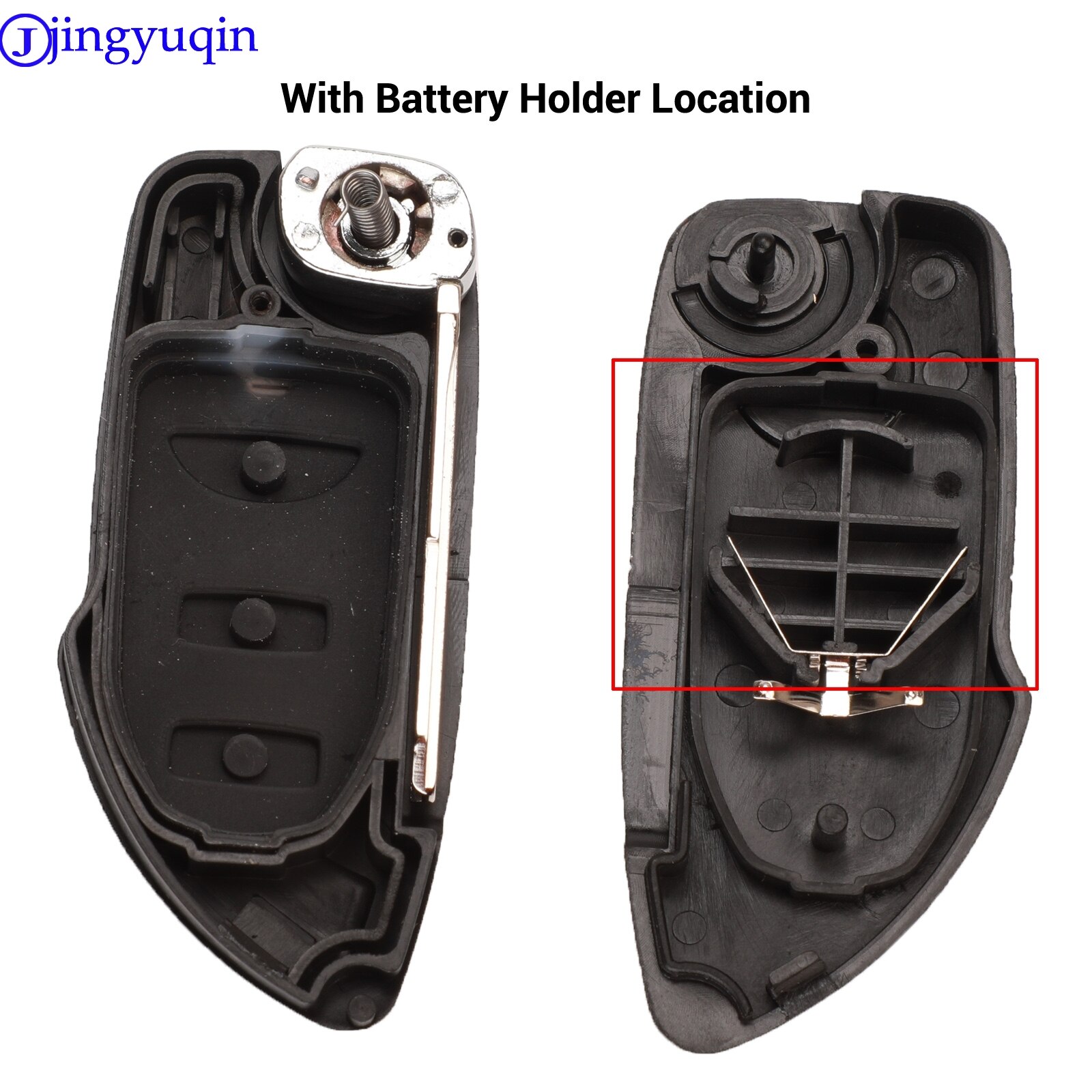 Jingyuqin-carcasa modificada 2b para llave, cubierta para Hyundai Elantra Santa Fe Eagle Terracan Atos trasjet, apta para Kia Carens