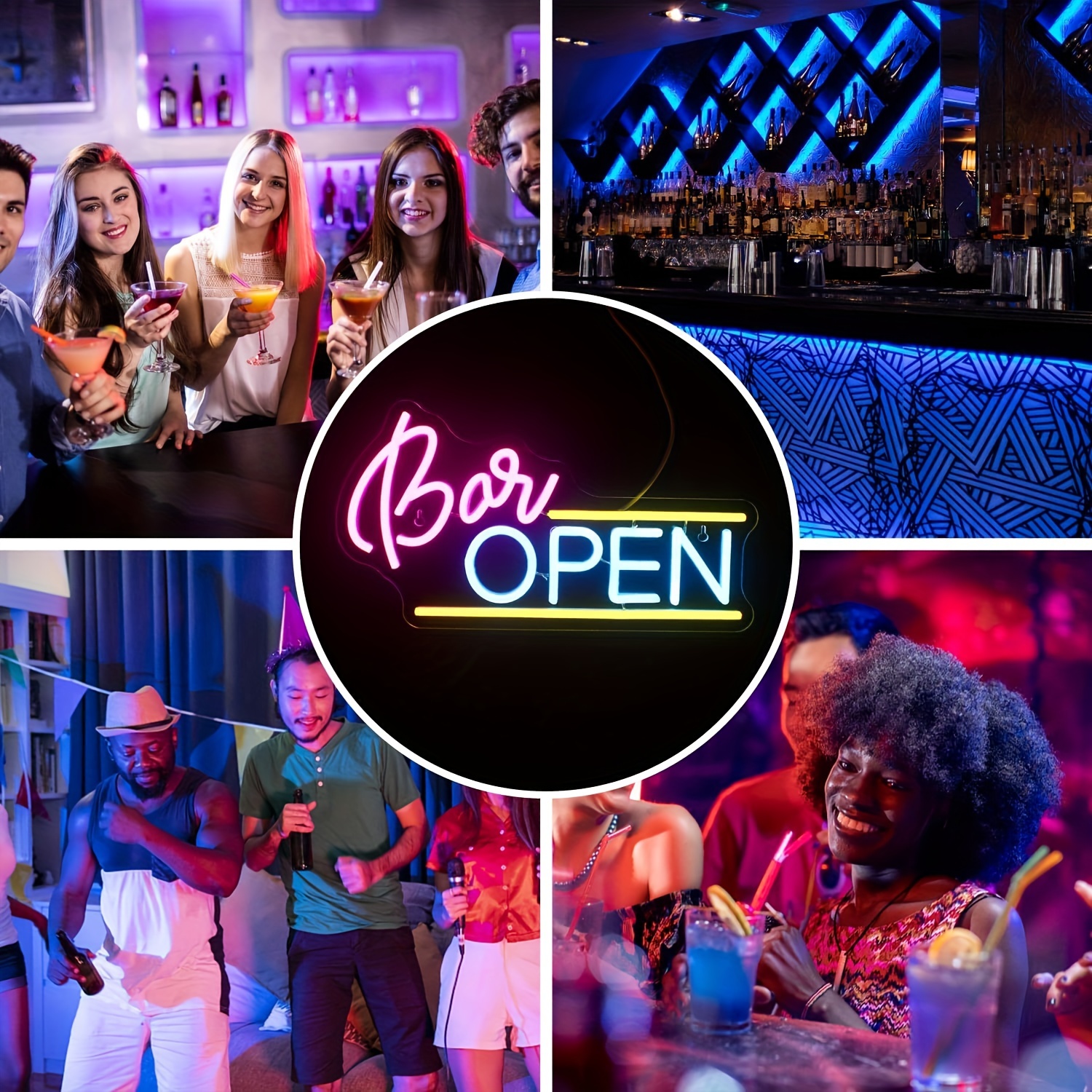 Open Neon LED Sign,Open Neon Sign, For Wall Decoration, Bar Shop Cafe Shop Party Club Restaurant Shop Open Sign Bar Light