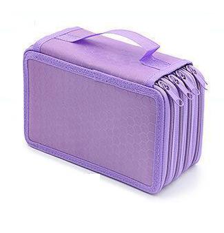 Trousse à crayons super grande 72 pièces porte-crayons tissu fournitures scolaires papeterie boîte scolaire trousse à crayons sac à crayons: Violet