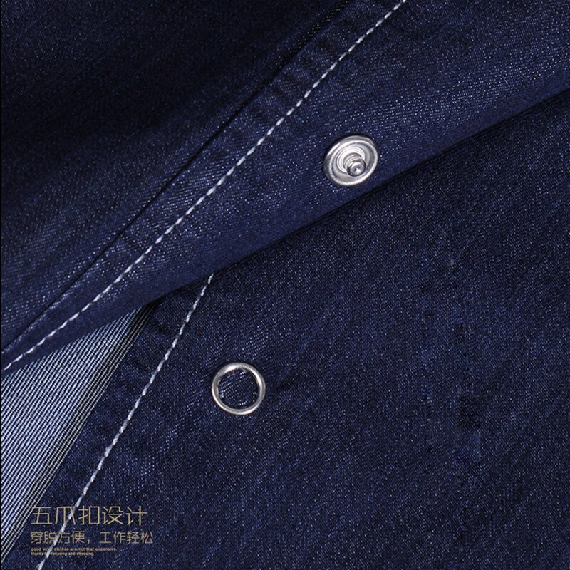 uniform hotel head chef restaurant kitchen chef jacket Food service denim blue short sleeve cook clothes