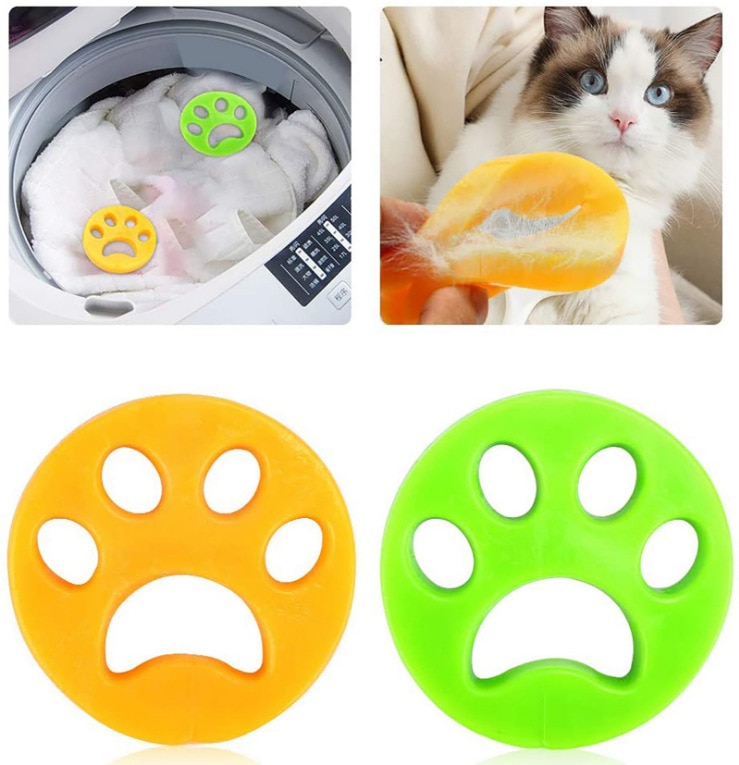 1PCS Pet Hair Remover Reusable Cleaning Laundry Cat Dog Fur Lint Catcher Washing Machine Hair Catcher Laundry Accessories