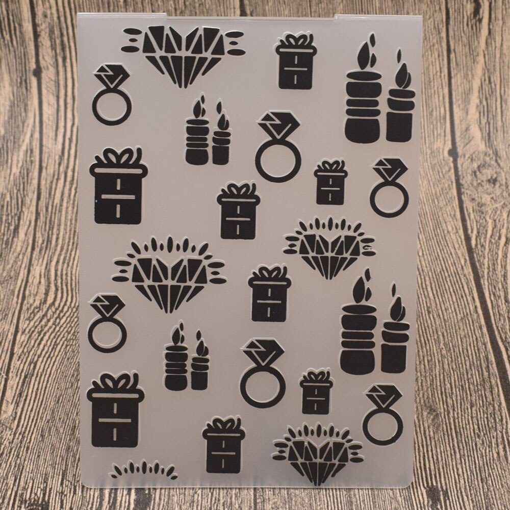 Lace Flowers Plastic Embossing Folder Stencil Template For Scrapbooking Album Paper Birthday Card Decoration Diy Embossing Craft