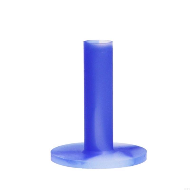 Gumowe koszulki golfowe treningowe gamę koszulki stabilne piłki posiadacze akcesoria golfowe: Niebieski