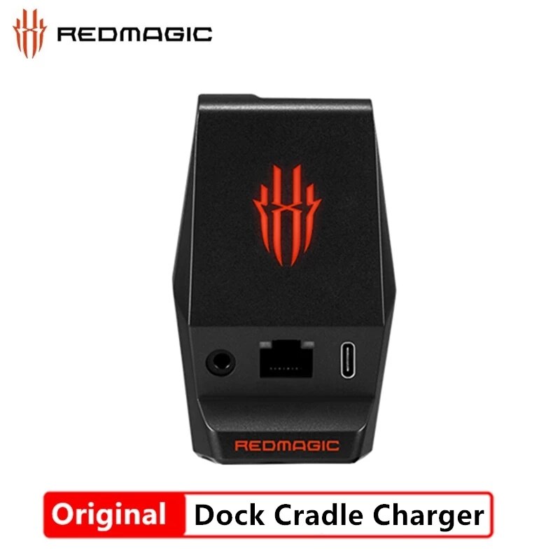 Original nubia RedMagic 5G Magic Adapter with Type-C Charging Port 3.5mm Headphone Jack 100mb Ethernet Port for Red Magic 5S: Default Title