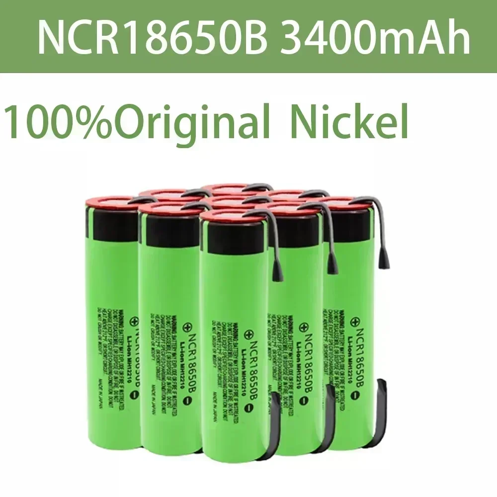 18650 original lithium-ion rechargeable battery, welded nickel sheet battery, NCR18650B 3.7V 3400mah