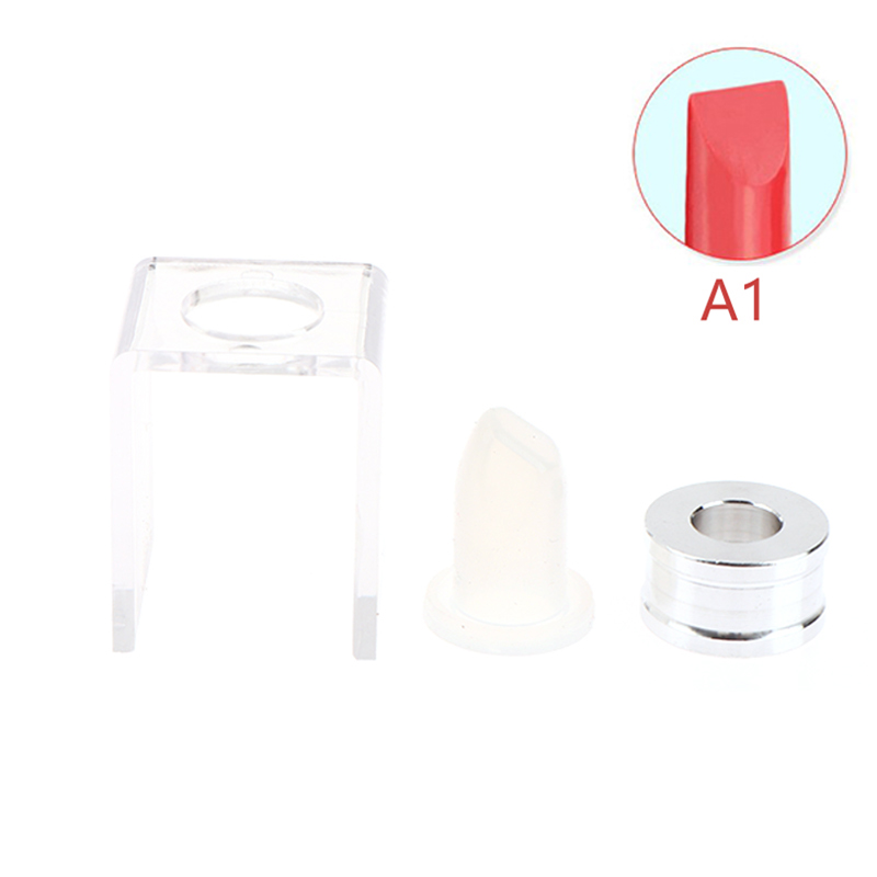 1/3pc/set Silicone Lipstick Mold Silicone Lipstick Mold Aluminum Ring Mould Holder DIY Silicone Lip Balm Mold Craftsl Stand Tube