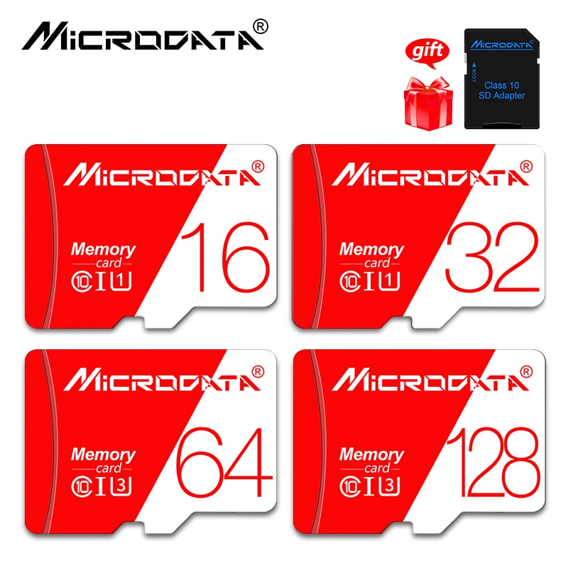 Micro sd-kort højhastigheds-hukommelseskort 64gb 128gb micro tf-kort neutral hukommelsesdisk 32gb 16gb 8gb 4gb med adapter