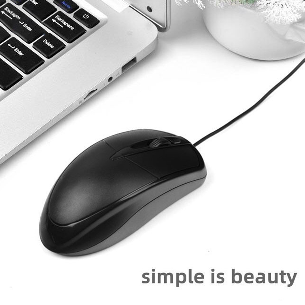 1.2M Hete Verkopende Neutrale Bedrade Muis 2.4Ghz Met Usb-Kabel Ergonomische Ultradunne Muizen Voor Pc Laptop Zakelijke Computer Kantoormuis