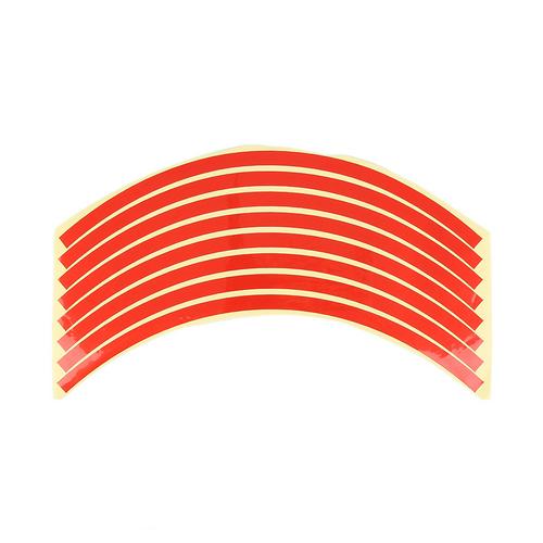 Fiets Stickers 21Cm X 0.8Cm Fiets Reflecterende Reflector Fietsen Waarschuwing Reflector Film Fietsen Decal Tape Fiets Stickers: Red