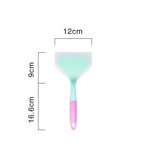 Non-stick Kleine Koekenpan Japanse Stijl Pan Siliconen Schop multifunctionele Gelaagde Omelet Pot: shovel C