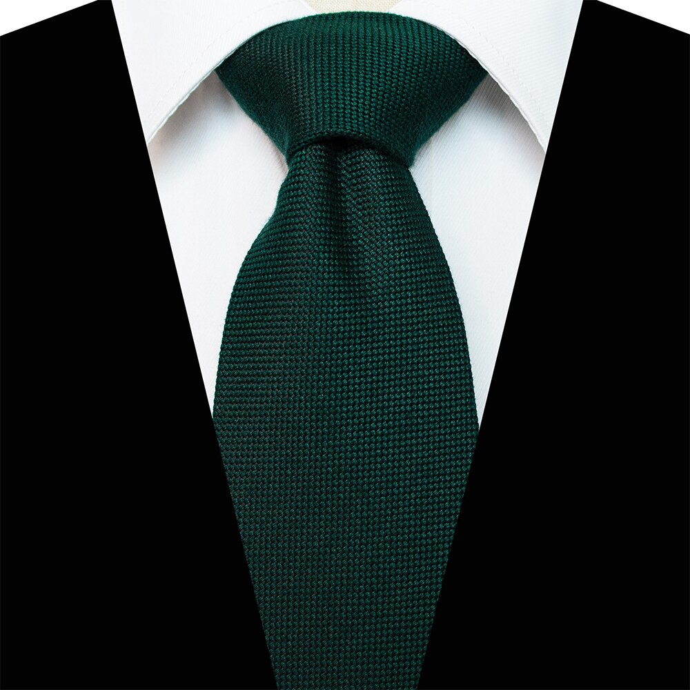 Jemygins solide uldbånd til mænd 8cm rødgrøn afslappet bomuldsnøgle mænd forretningsfest bryllupstilbehør: 02