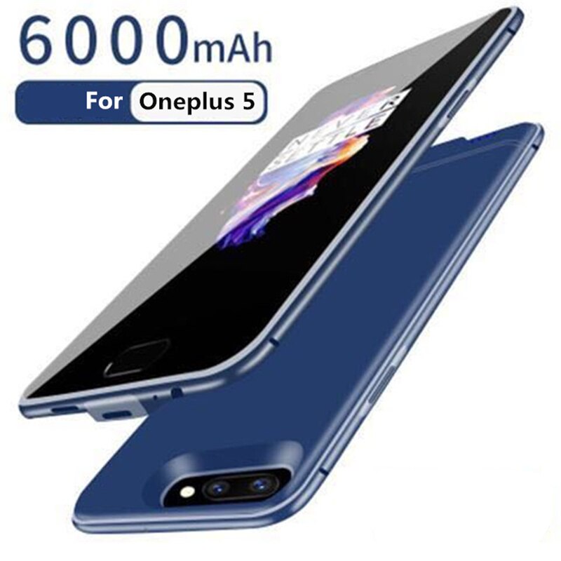 NTSPACE 6000mAh Portable Power Bank For Oneplus 5 Battery Charger Cover For Oneplus 5T External Backup Battery Charging Case