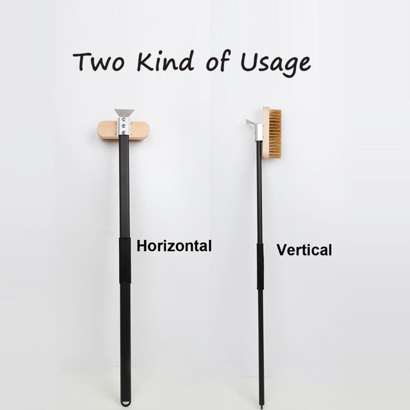 Four à Pizza , brosse de four en laiton, outils de nettoyage en cuivre grattoir grille domestique en laiton