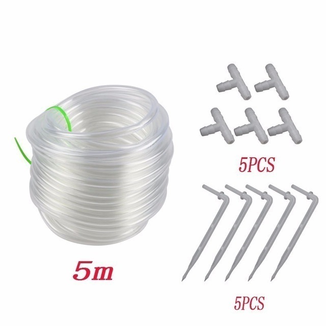 Garden WIFI Automatic Drip Irrigation System Set Mobile Phone Control Smart Watering Timer Indoor Plant Irrigation Devices: 5 drops of Arrow Set