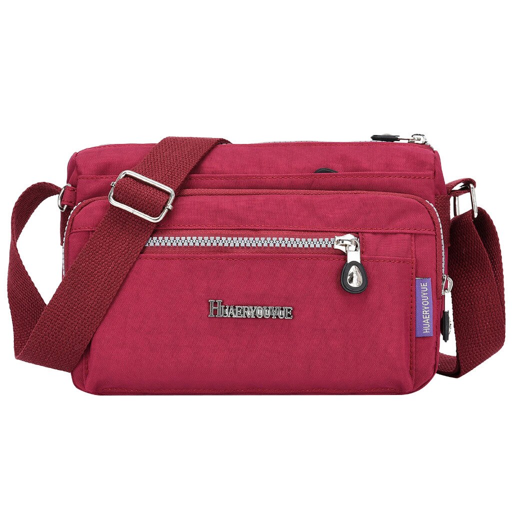 Vrouwen Messenger Bag Nylon Schoudertas Dames Bolsa Feminina Waterdichte Reistas vrouwen Crossbody Bag #15: Red