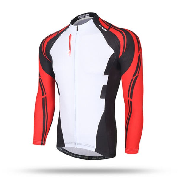 Fleece antumn talvi miehet ratsastustakit roupa ciclismo tuulenpitävä lämpö pitkähihainen vaatteet pyöräilyvarusteet pyöräilytakit: Punainen / Xl