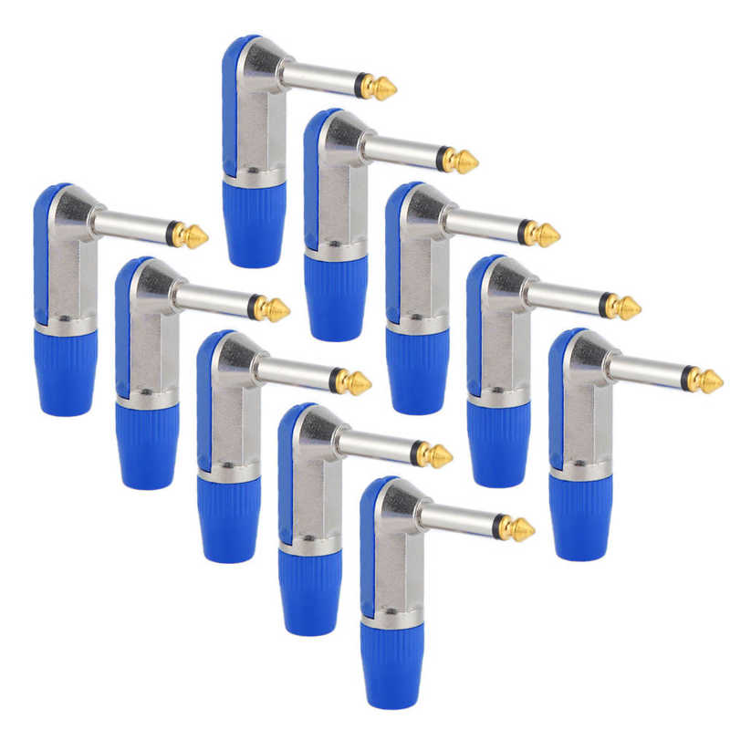 Headphone Adapter XLR Microphone Plug Angled for Theater for Home: Blue